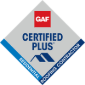 GAF Certified Plus Residential Roofing Contractor